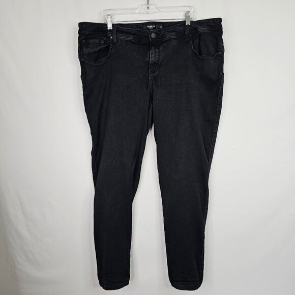 TORRID DENIM Luxe Skinny Jeans Extra Stretch Pants BLACK size 24 High Rise Retro - Picture 3 of 10